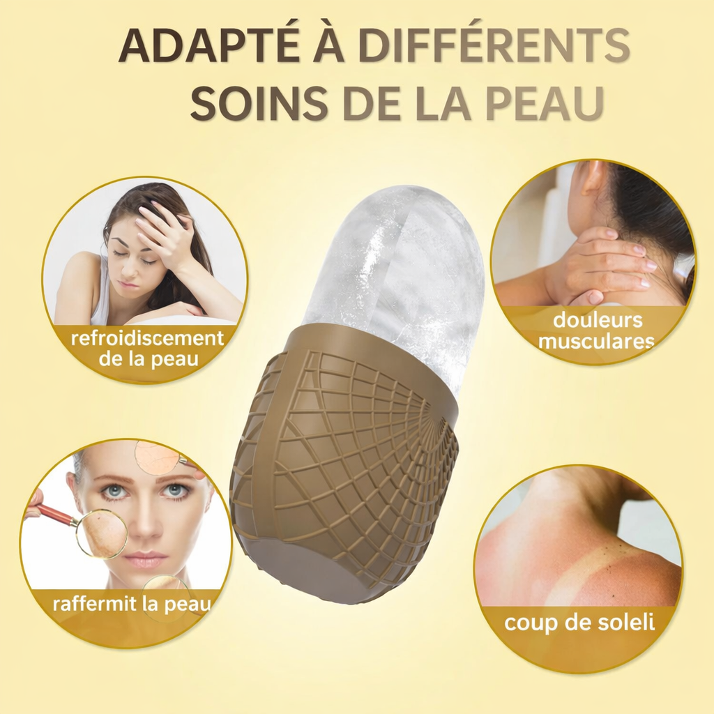 roller glacé pour le visage _ soin beauté rafraichissant